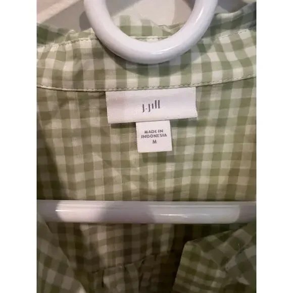 J.Jill Gingham Button Up - Picture 4 of 4